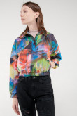 Chaqueta liviana estampada