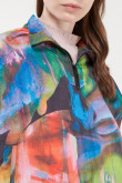 Chaqueta liviana estampada