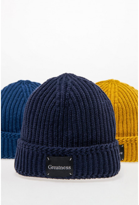 Gorro unicolor con arte Nasa