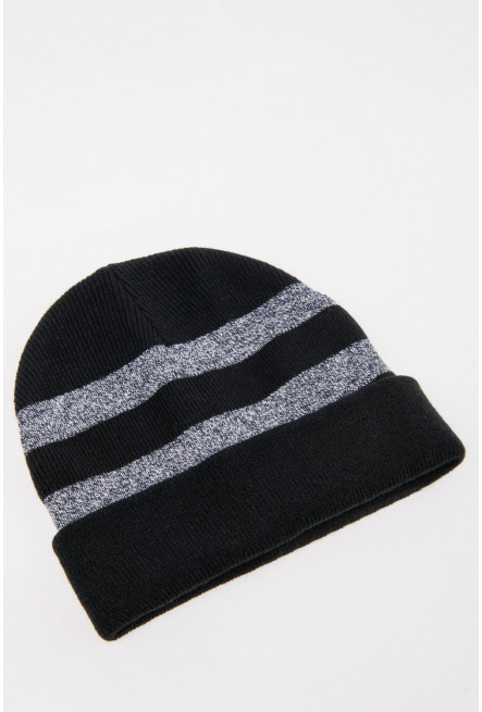 Gorro tejido a rayas