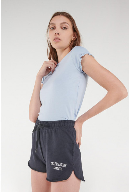 Short para mujer, con estampado en frente