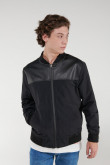 Chaqueta contraste unicolor