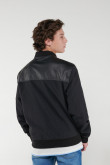 Chaqueta contraste unicolor