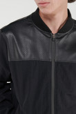 Chaqueta contraste unicolor