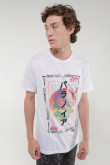 Camiseta básica manga corta con estampado