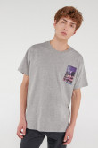 Camiseta manga corta con estampado.