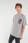 Camiseta manga corta con estampado.