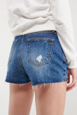 Short denim tiro alto