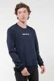 Buzo cuello redondo estampado frente