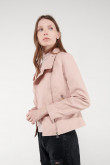 Chaqueta efecto piel