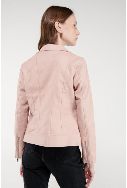Chaqueta efecto piel