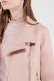 Chaqueta efecto piel