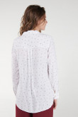 Blusa estampada, doble bolsillo