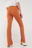 Pantalón flare en tejido de punto