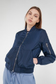 Chaqueta bomber unicolor