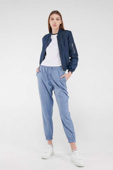 Chaqueta bomber unicolor