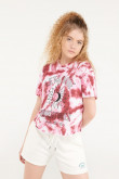 Camiseta manga corta con estampado en frente.