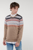 Suéter cuello redondo