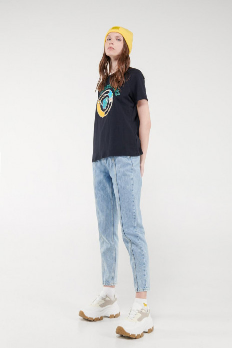 Camiseta, con estampado en frente, de Hora de Aventura.