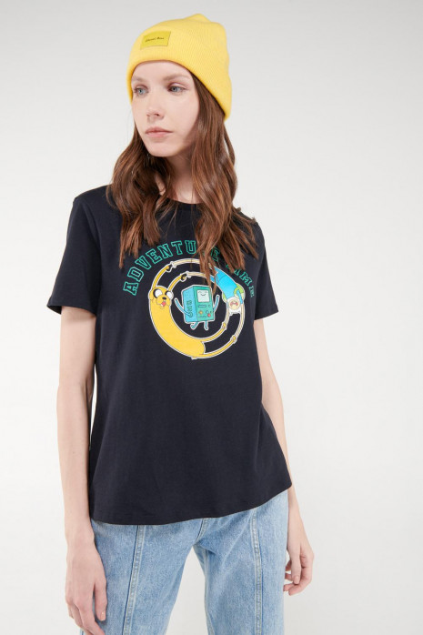 Camiseta, con estampado en frente, de Hora de Aventura.