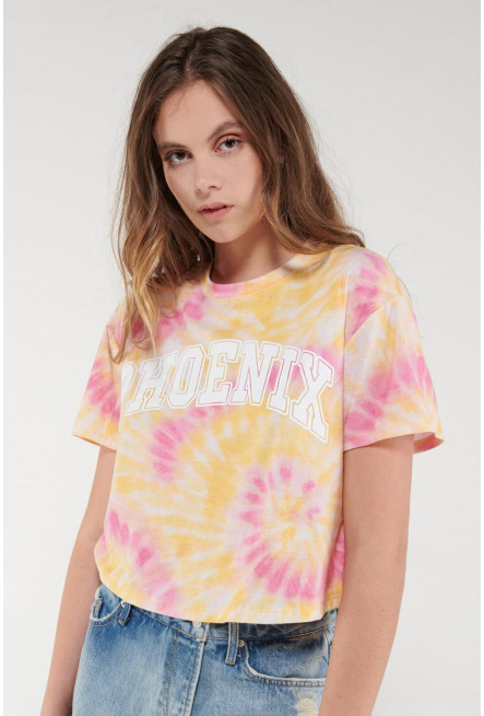 Camiseta, manga corta, con estampado.