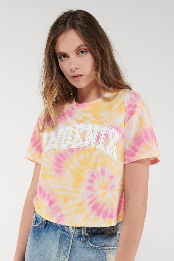 Camiseta, manga corta, con estampado.