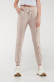 Pantalon jogger, unicolor, con bolsillos en costado
