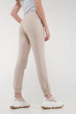 Pantalon jogger, unicolor, con bolsillos en costado