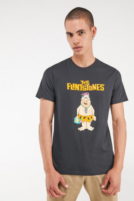 Camiseta manga corta, estampado de Los Picapiedra