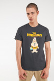 Camiseta manga corta, estampado de Los Picapiedra