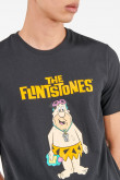 Camiseta manga corta, estampado de Los Picapiedra