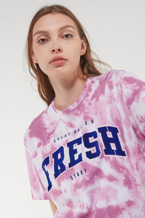 Camiseta, manga corta, con estampado.
