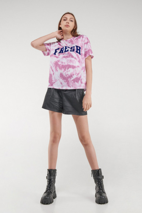 Camiseta, manga corta, con estampado.