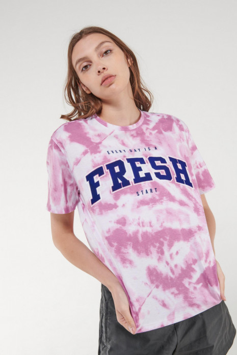 Camiseta, manga corta, con estampado.