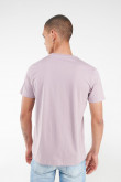 Camiseta básica manga corta estampada.