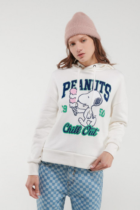 Buzo con capota, estampado de Snoopy.