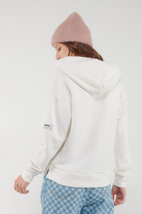 Buzo con capota, estampado de Snoopy.