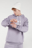 Buzo con capota y estampado frente