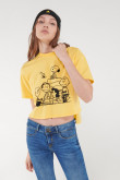 Camiseta, con frente y espalda estampada de Snoopy.