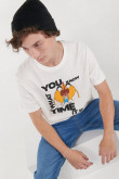 Camiseta, con estampado en frente, de Hora de Aventura.