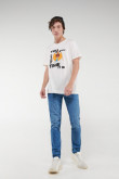 Camiseta, con estampado en frente, de Hora de Aventura.