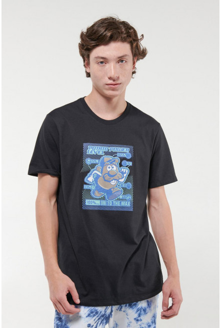 Camiseta manga corta estampada del Señor Cara de Papa.