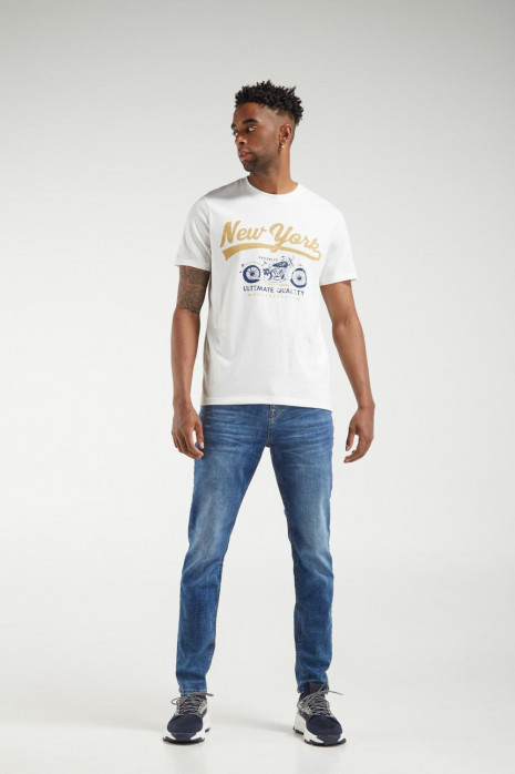 Camiseta manga corta estampada