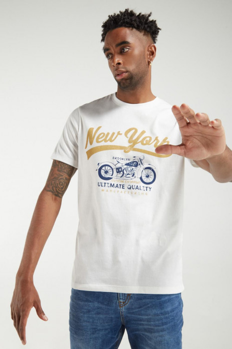 Camiseta manga corta estampada