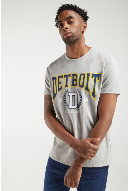 Camiseta manga corta estampada