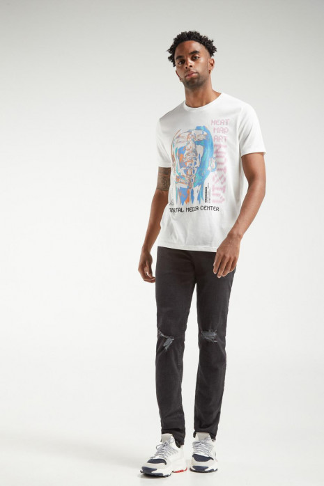 Camiseta manga corta estampada