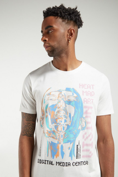 Camiseta manga corta estampada
