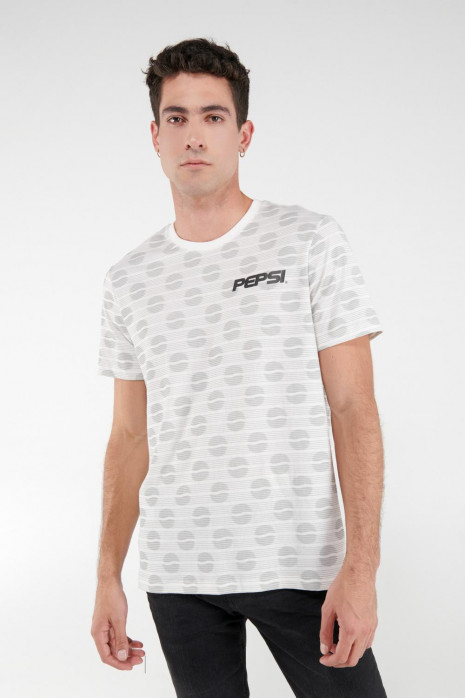 Camiseta manga corta, estampada de Pepsi.