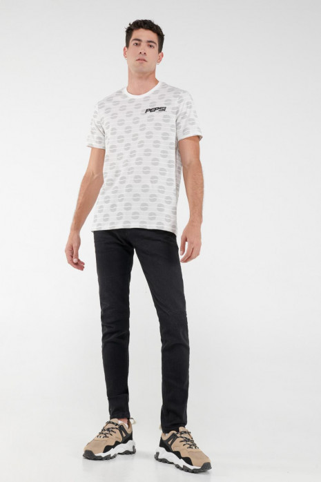 Camiseta manga corta, estampada de Pepsi.