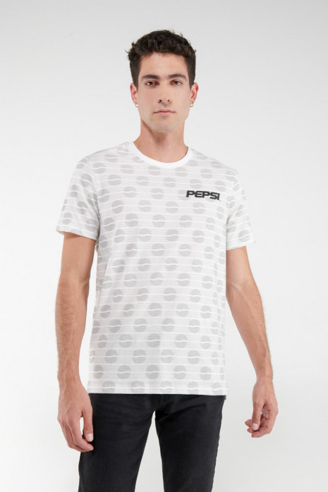 Camiseta manga corta, estampada de Pepsi.